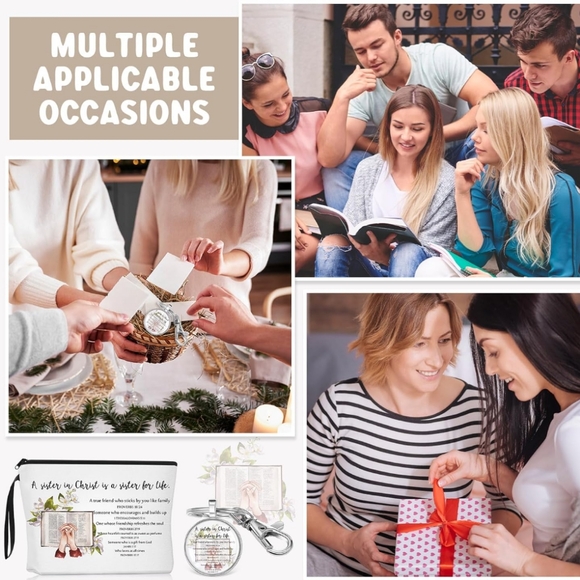 Sisters In Christ Women's Pouch & Keychain Set - Picture 4 of 5